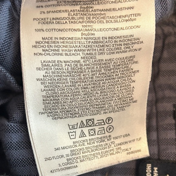 Brooks Brothers Kids Blue Classic Shorts, size 16 - Picture 7 of 8